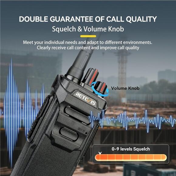 Walkie Talkies Rechargeable, Set of 6, Portable Two Way Radios, by Retevis #RT48 - Picture 9 of 16